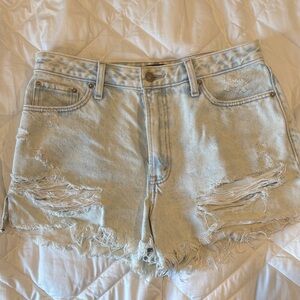 Abercrombie & Fitch Light Wash Jean Shorts